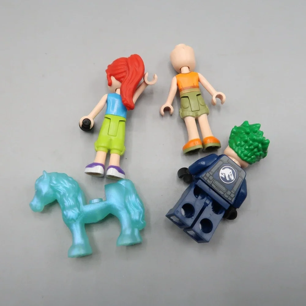 LEGO Animal Friends Trans Blue Horse Minifigure Red Head Girl Minifigures lot